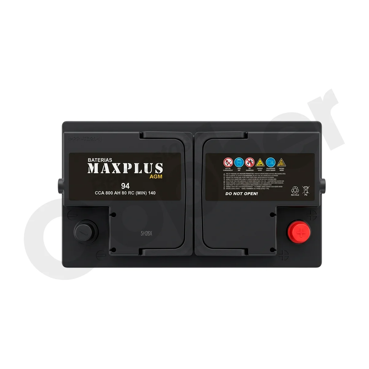 BATERIA MAXPLUS 94 AGM 800CCA 80AH - Imagen 3