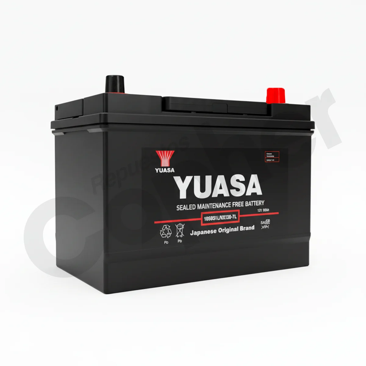 BATERIA YUASA 105D31L SMF 700CCA 93AH - Imagen 2