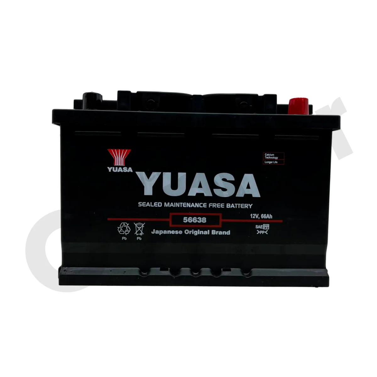 BATERIA YUASA 56638 SMF 640CCA 66AH