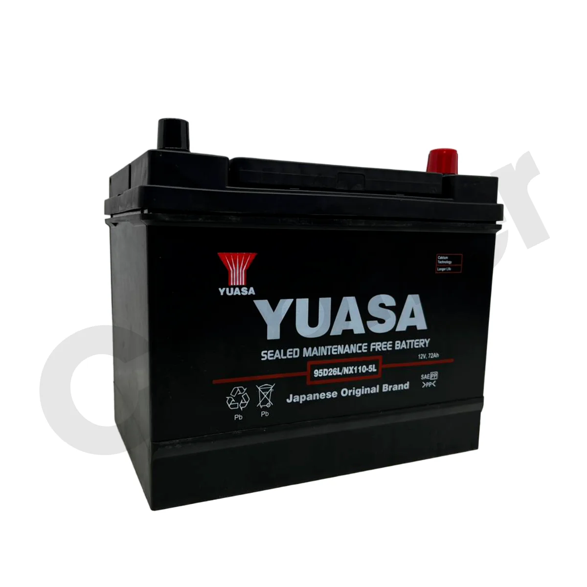 BATERIA YUASA 95D26L SMF 600CCA 65AH - Imagen 2